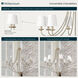 Eisley 8 Light 35.75 inch Modern Gold Chandelier Ceiling Light